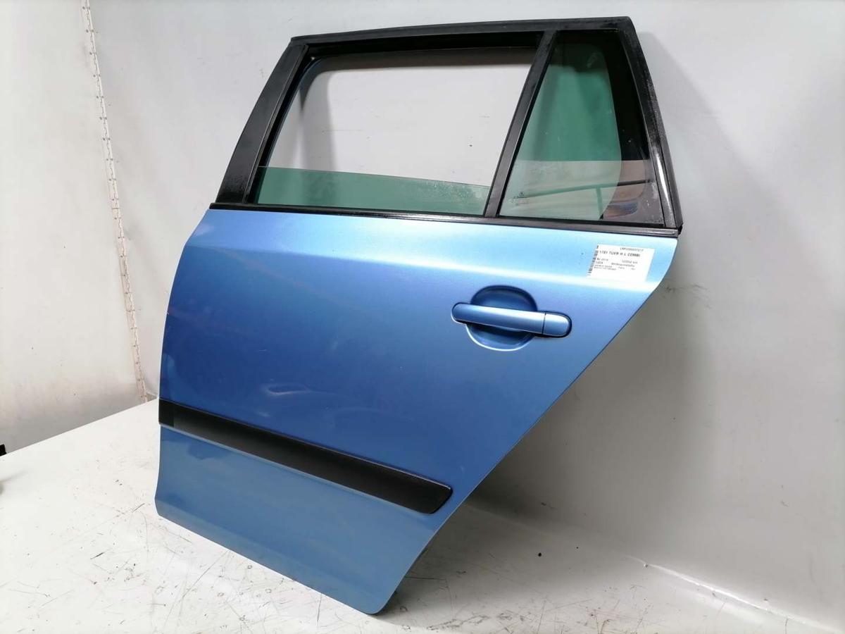 Skoda Fabia 2 5J original T&uuml;r hinten links LQ5X Hellblaumetallic Combi Bj.2014